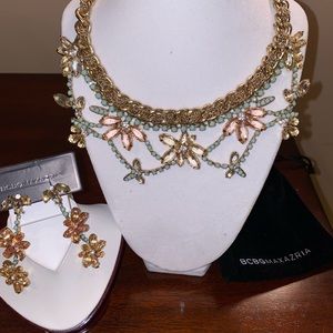 BCBG jewelry set (earrings and necklace)